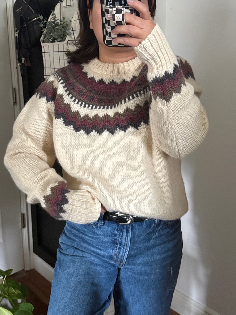 Woolrich 100% Pure Wool Woolmark Fair Isle Sweater. L